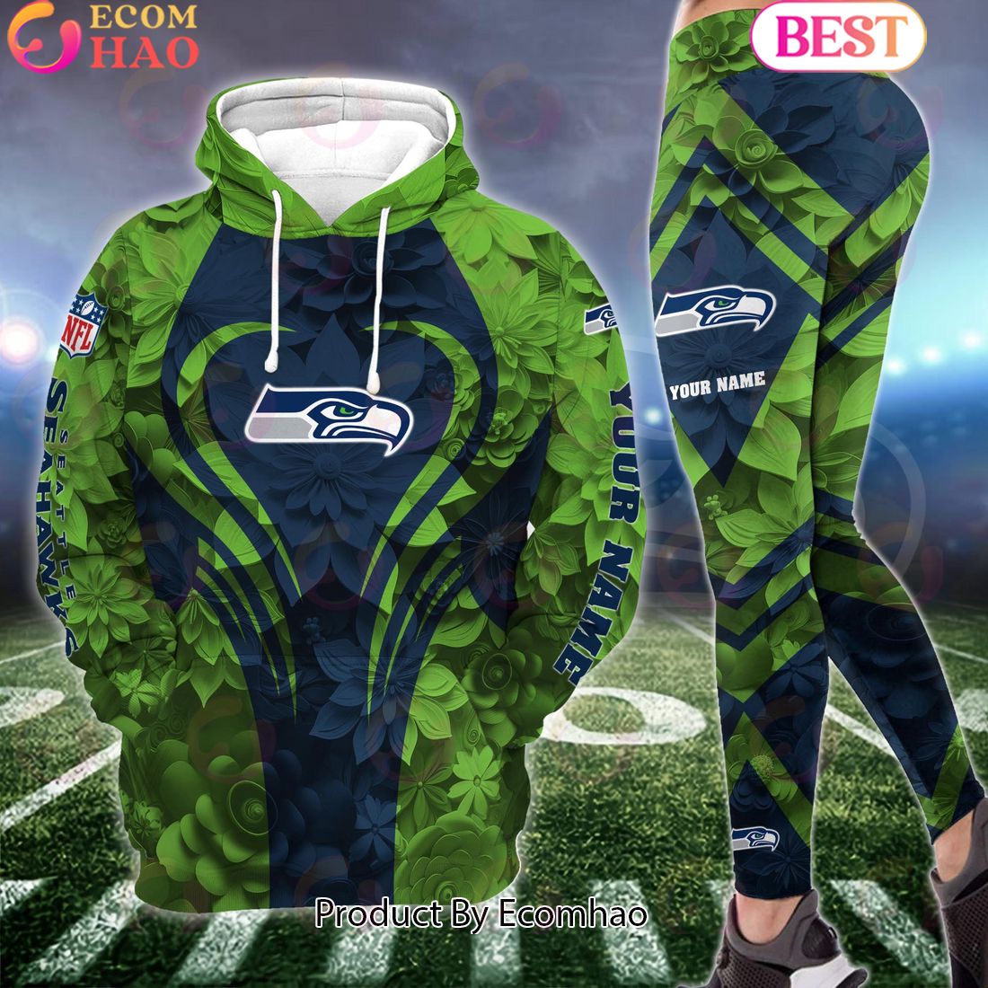 nfl seattle seahawks special flowers design hoodie and leggings 1 DsR5d