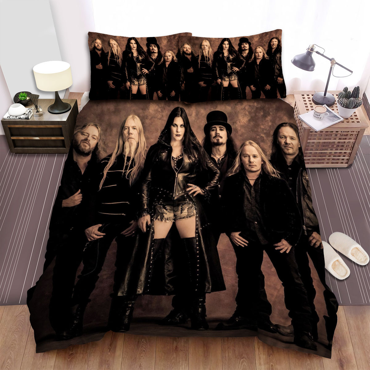 nightwish band blur bed sheets spread comforter duvet cover bedding sets fvmcg