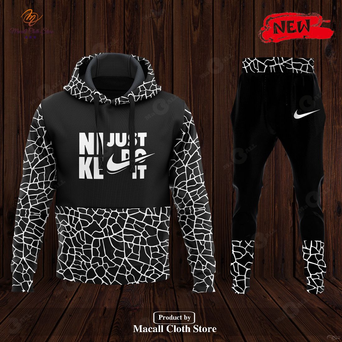 nike black fashion just do it special luxury design hoodie sweatshirt 3d and pants 1 dpJcg