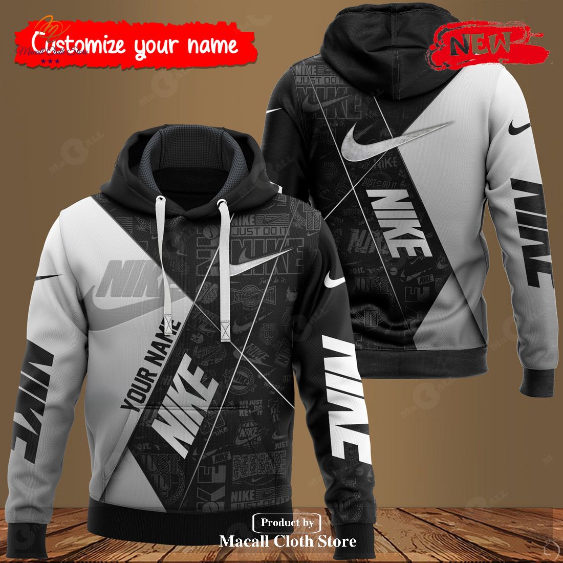 nike custom premium full option style us nike hoodie sweatshirt 3d and pants 1 sF1pR