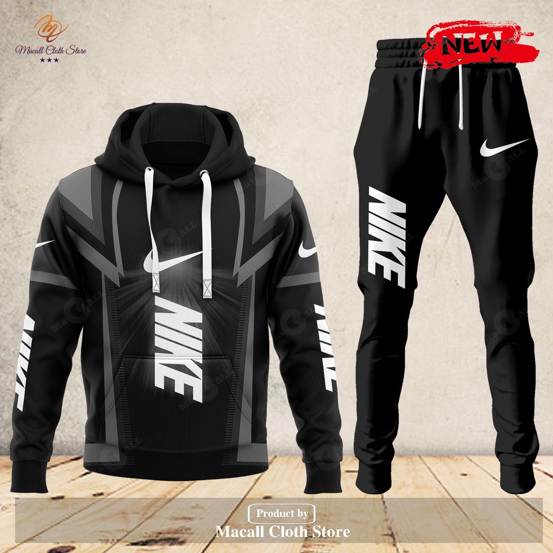 nike fashion black premium luxury design us hoodie sweatshirt 3d and pants 1 5t7JS