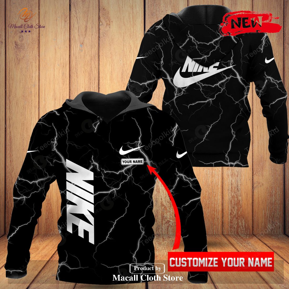 nike fashion custom black luxury full option hoodie sweatshirt 3d and pants 1 MSURP