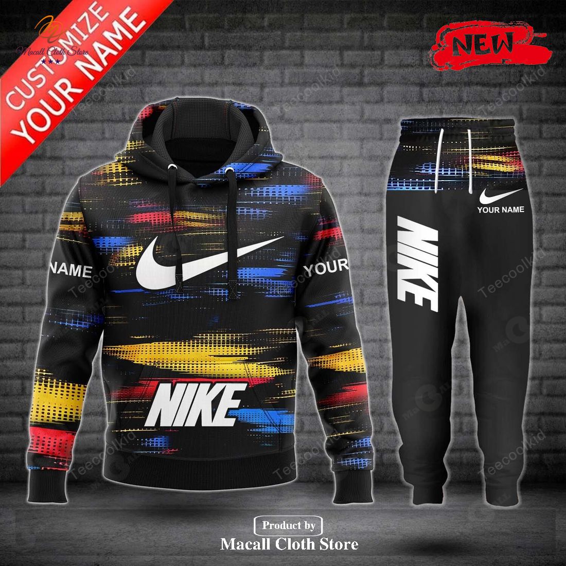 nike fashion custom mix full color luxury design hoodie sweatshirt 3d and pants 1 neCQB