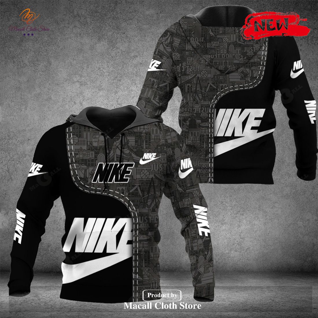 nike fashion full option classic design hoodie sweatshirt 3d and pants 1 gSQGO