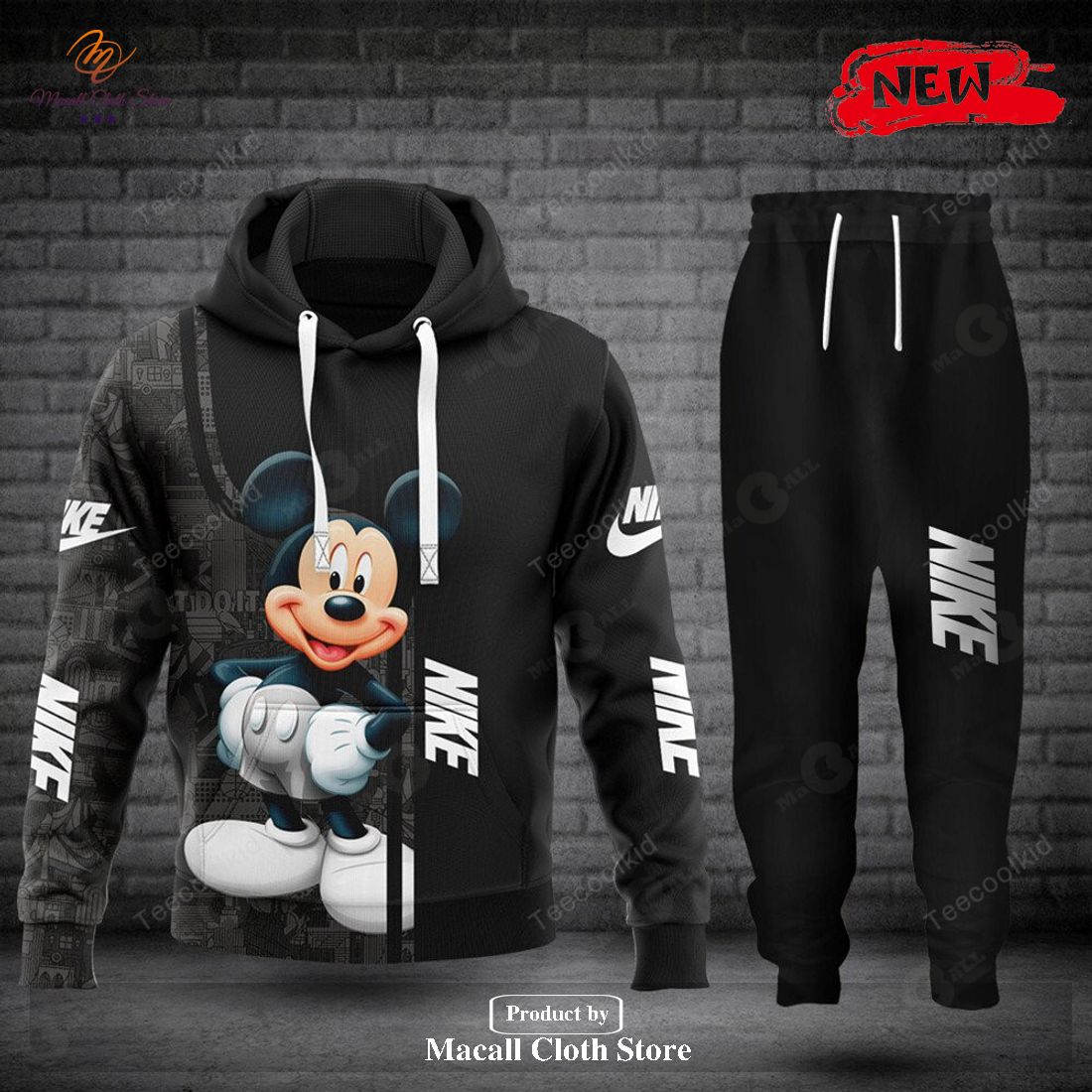 nike fashion mickey mouse luxury for you hoodie sweatshirt 3d and pants 1 vbdC7