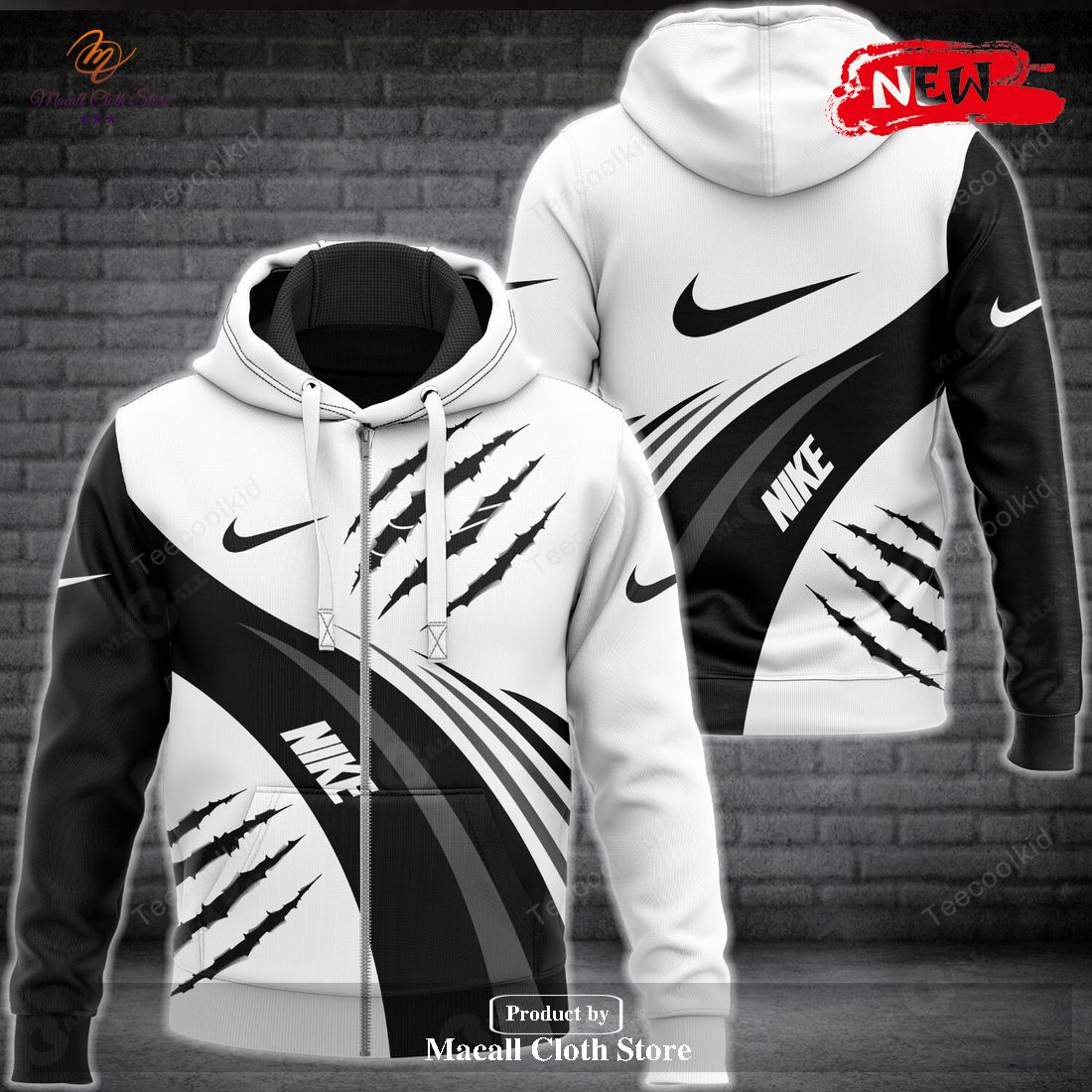 nike fashion scratch effect hot luxury design hoodie sweatshirt 3d and pants 1 6OHFO