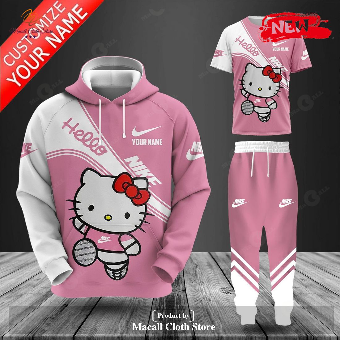 nike pink design hello kitty friends luxury hoodie sweatshirt 3d and pants 1 zrtKc