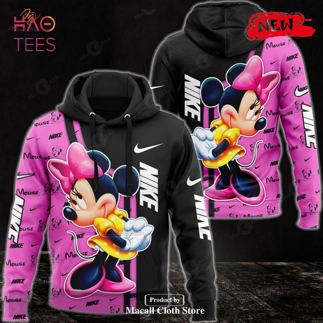 nike pink fashion hoodie collab cartoon nike luxury design hoodie sweatshirt 3d and pants 1 RBvBa