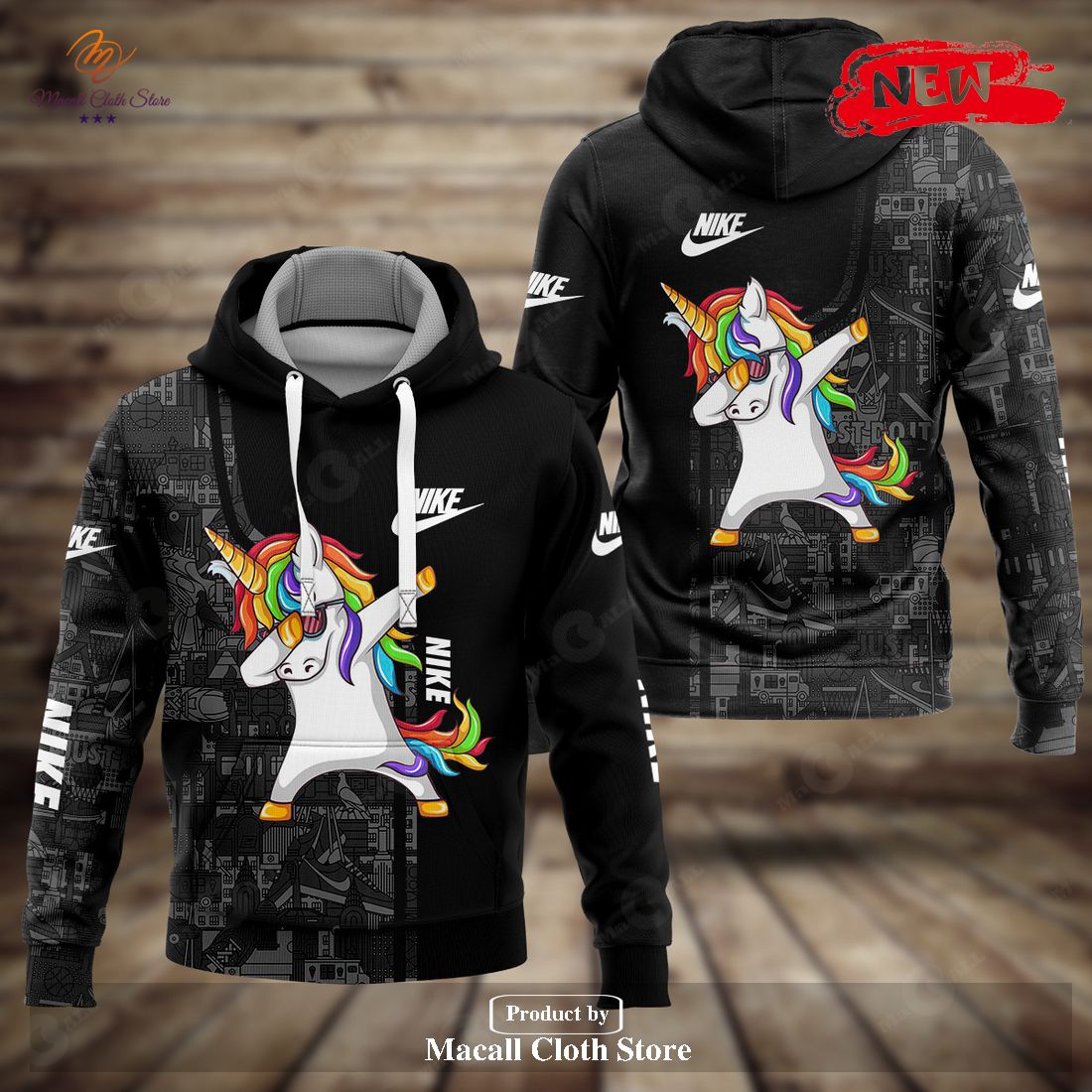 nike unicorn cartoon fashion special luxury design hoodie sweatshirt 3d and pants 1 DAVUt