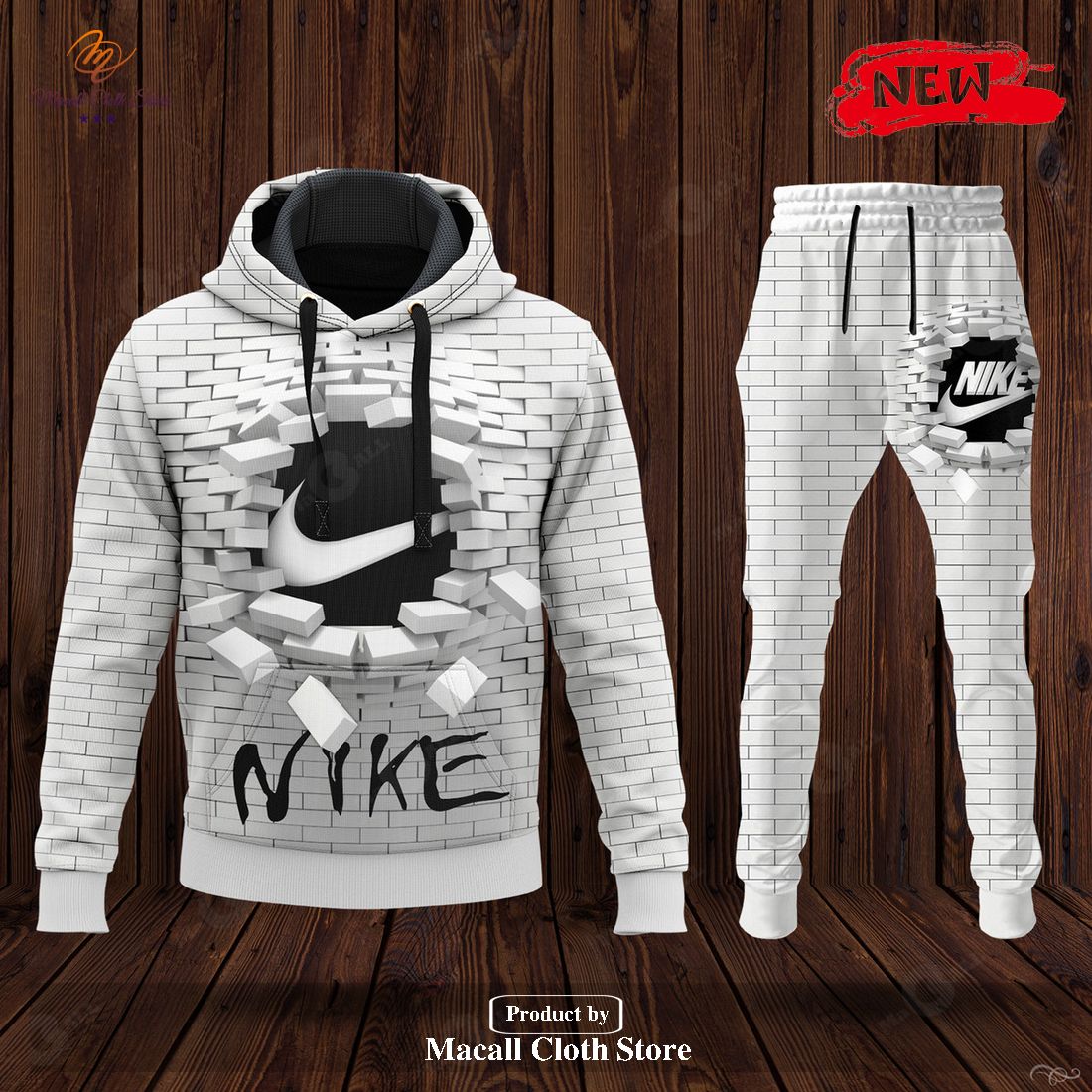 nike white wall fell design hot luxury design hoodie sweatshirt 3d and pants 1 KXdnT