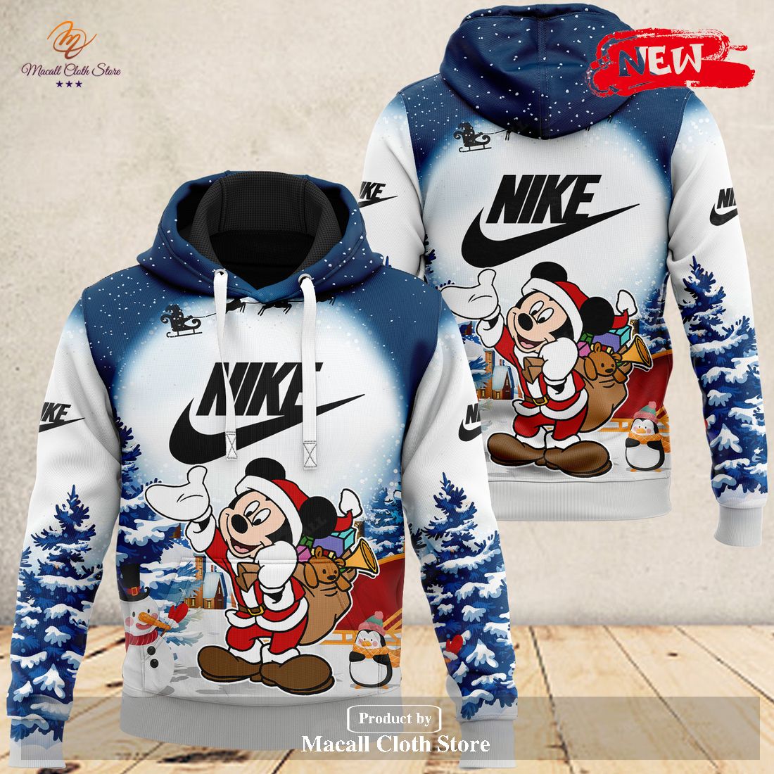 nike x mickey mouse chirstmas gift white design luxury us hoodie sweatshirt 3d and pants 1 M1Uwl