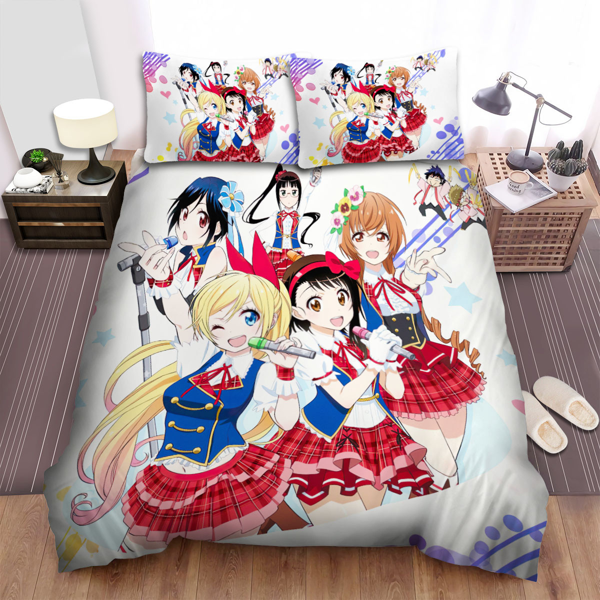 nisekoi anime girl band duvet cover bedroom sets comfortable bedding sets xuack