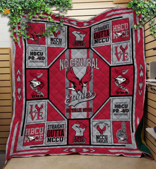 north carolina central eagles quilt blanket 2