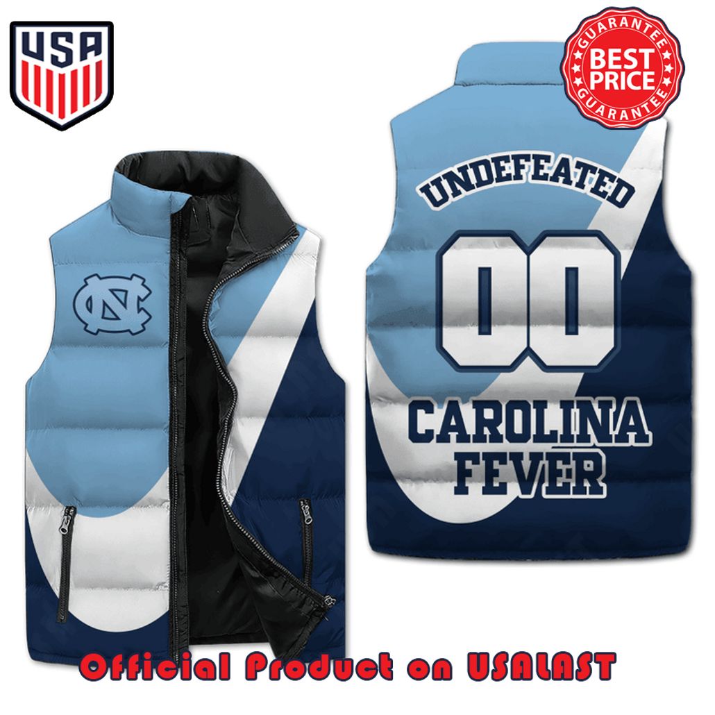 north carolina tar heels undefeated fever puffer sleeveless jacket 1 jPvKF