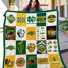 north dakota state bison quilt blanket for fans home decor gift 2a