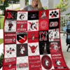 northeastern huskies quilt blanket for fans home decor gift