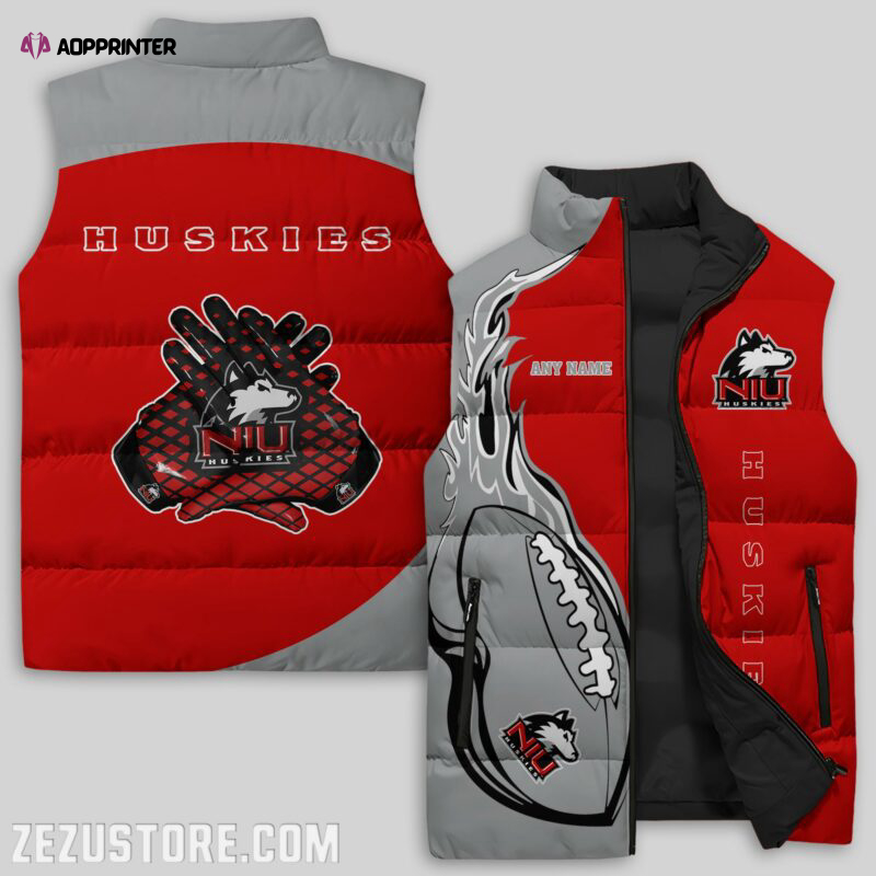 northern illinois huskies ncaa sleeveless puffer jacket custom for fans spj0888