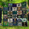 notre dame fighting irish 1 quilt blanket for fans home decor gift