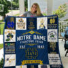 notre dame fighting irish 2 quilt blanket 2