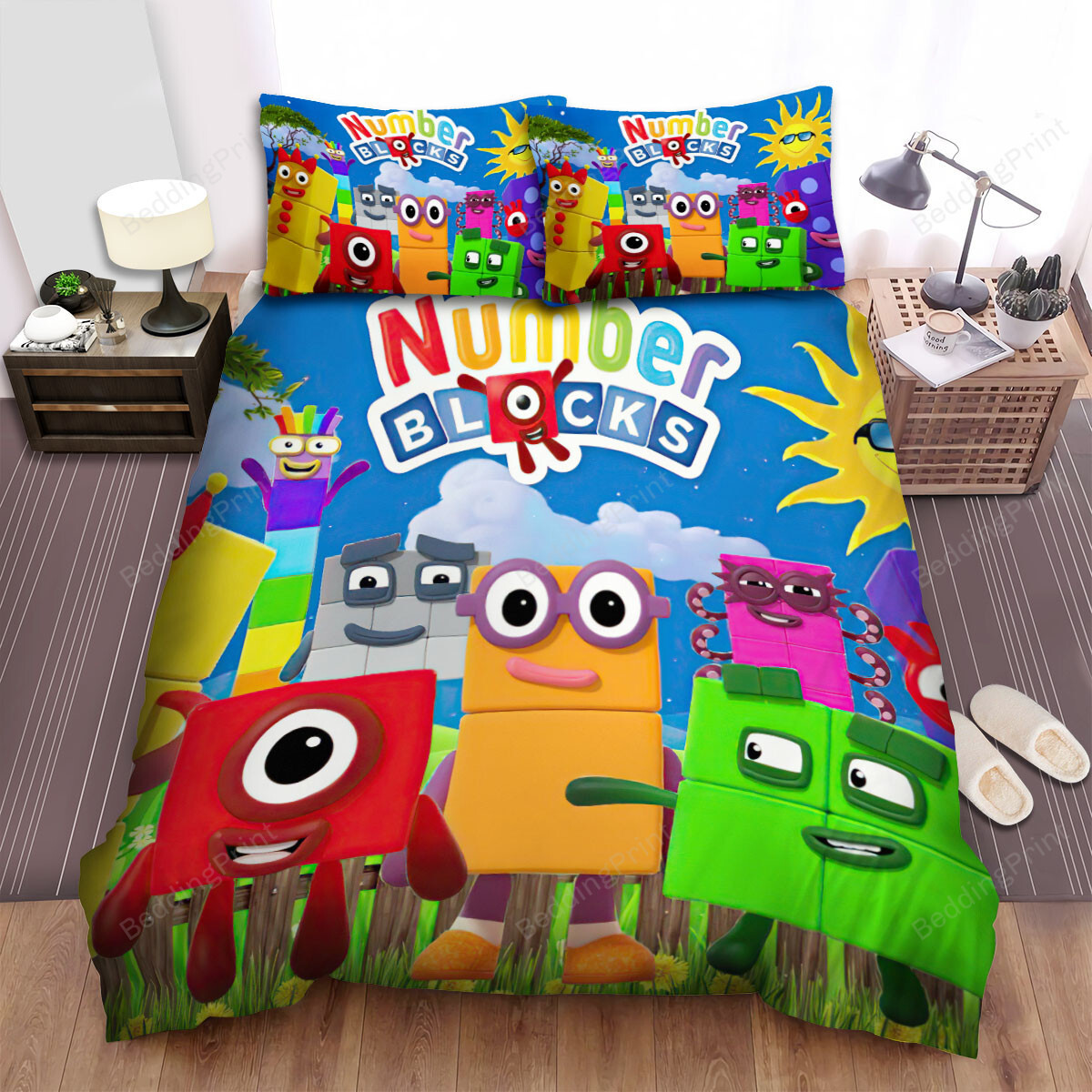 numberblocks the poster bed sheets spread duvet cover bedding sets zli4w