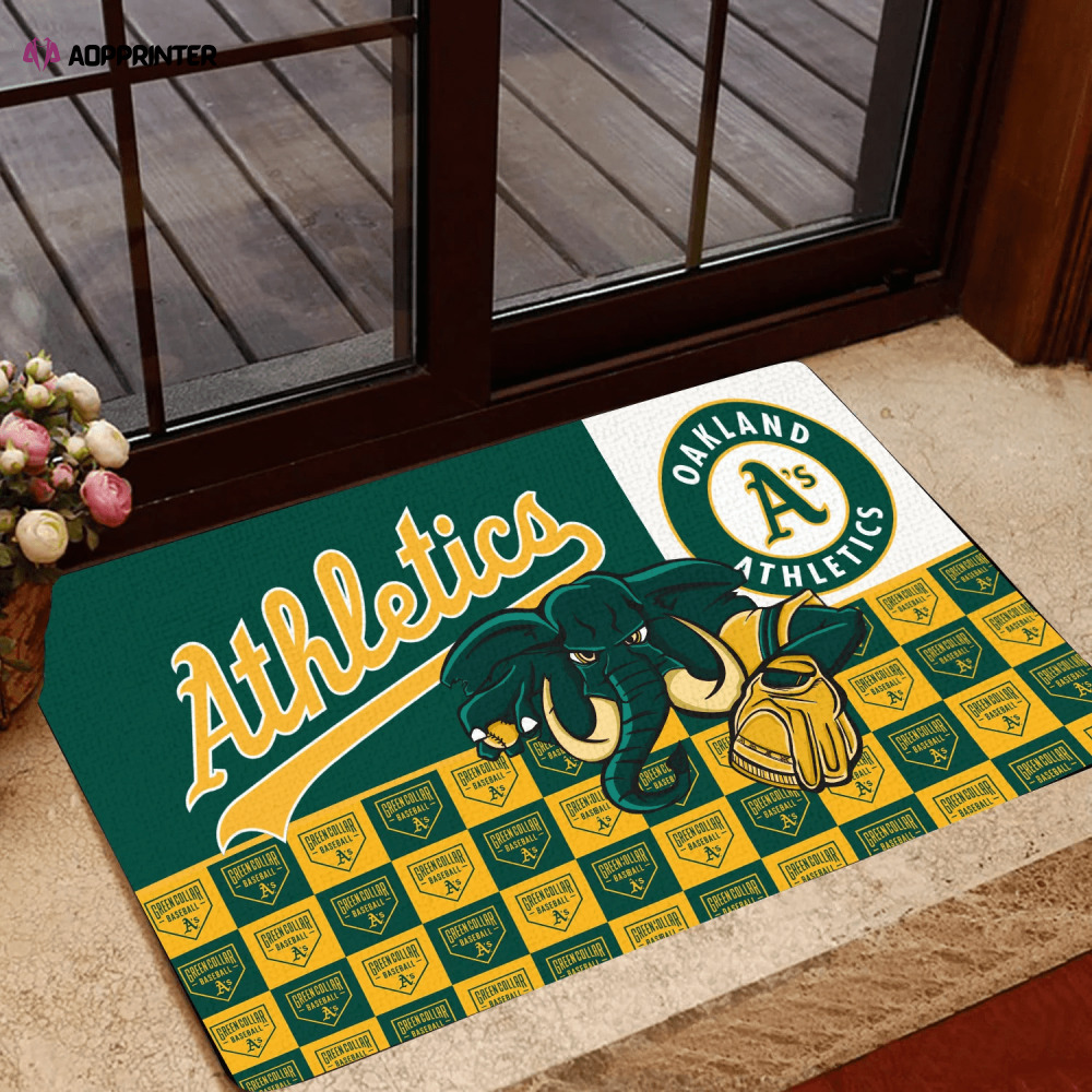 oakland athletics doormat best gift for home decor