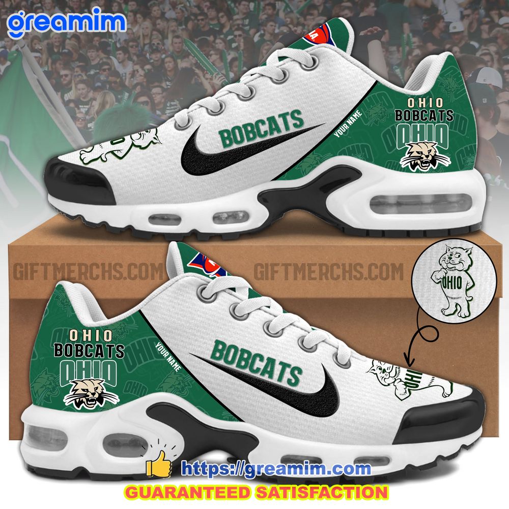 ohio bobcats custom nike air max plus shoes 1 Y5Y4c