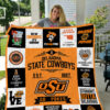 oklahoma state cowboys quilt blanket for fans home decor gift 1a