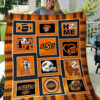 oklahoma state cowboys quilt blanket for fans home decor gift 3g