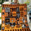 oklahoma state cowboys quilt blanket for fans home decor gift 3h