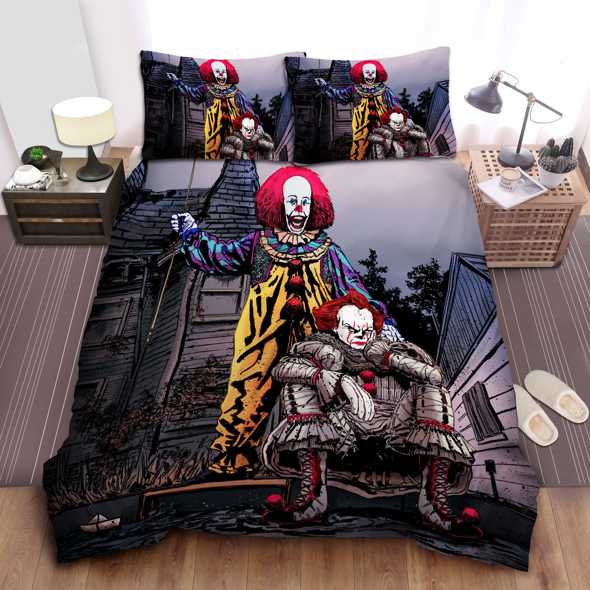 old new pennywise from it bedding sets with duvet cover bed sheets spread ldzc7