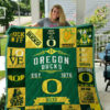 oregon ducks 2 quilt blanket for fans home decor gift 2 3