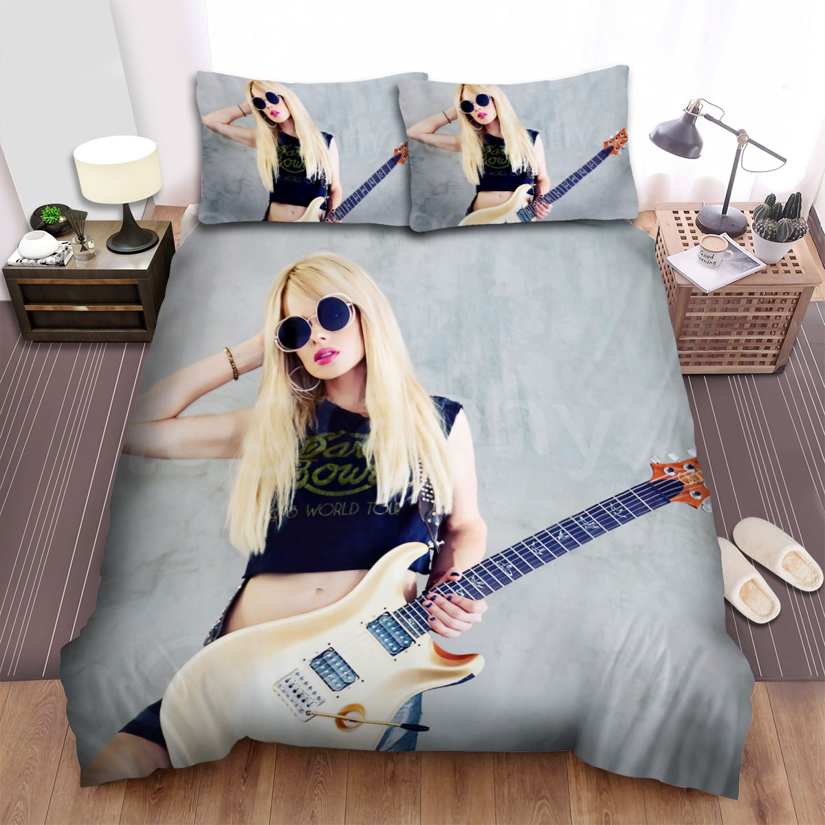 orianthi beige guitar duvet cover bedroom sets comfortable bedding sets 6x5mk