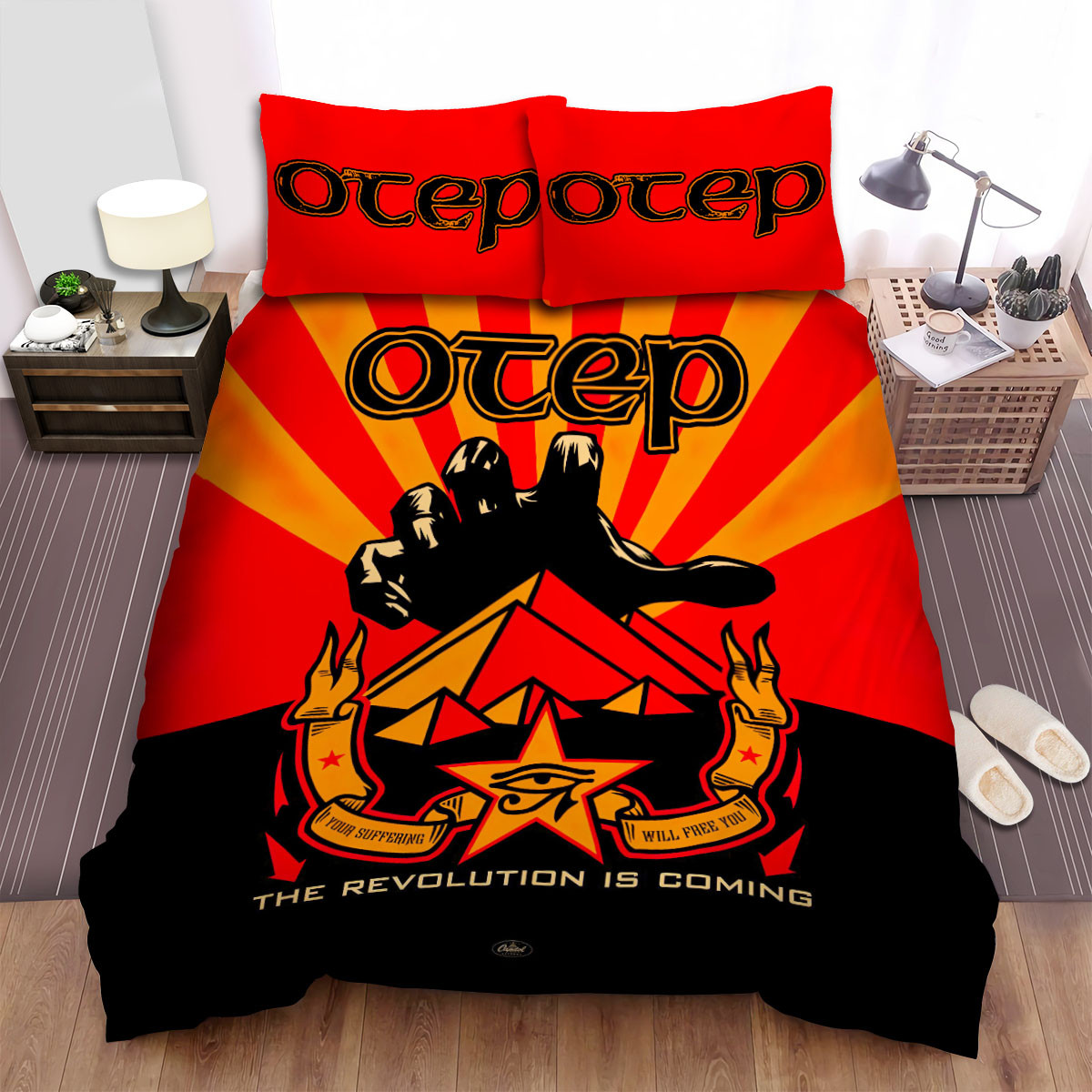 otep band the revolution is coming bed sheets spread comforter duvet cover bedding sets z3alf