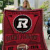 ottawa redblacks 3d customized quilt blanket