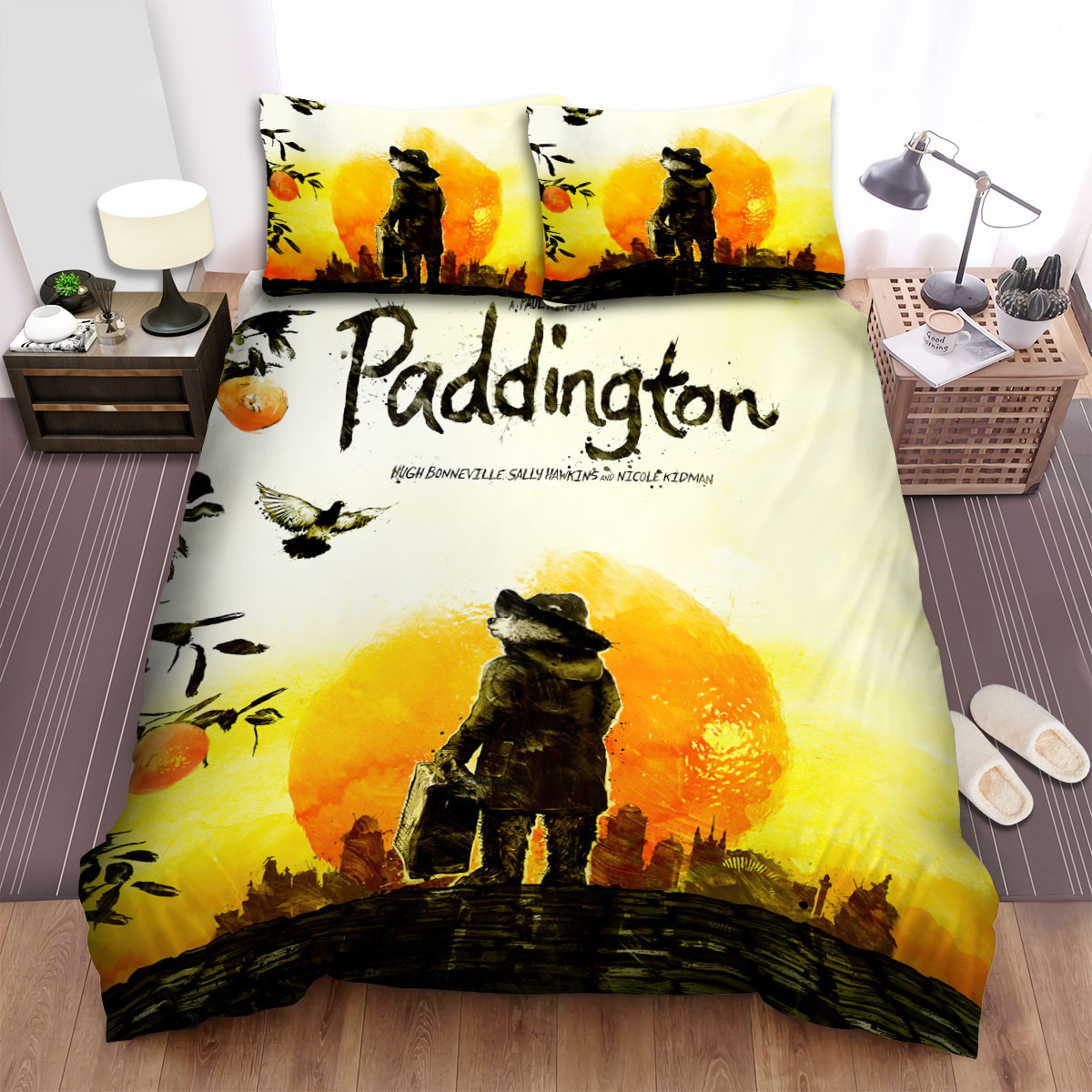 paddington movie art painting poster bed sheets spread duvet cover bedding sets tf1b2