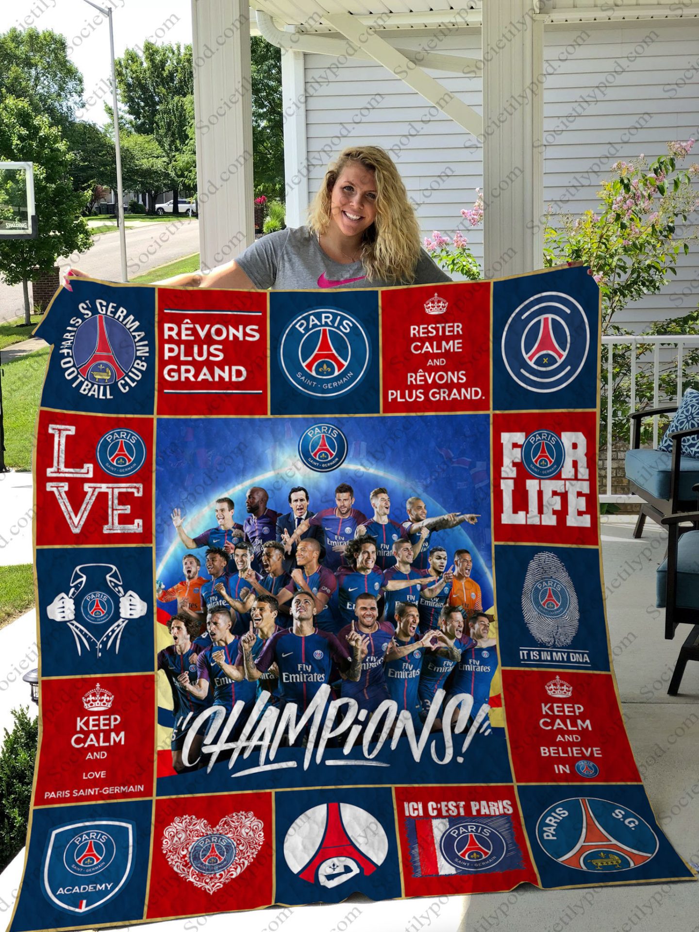 paris saint germain football club full printing quilt 1 Copy