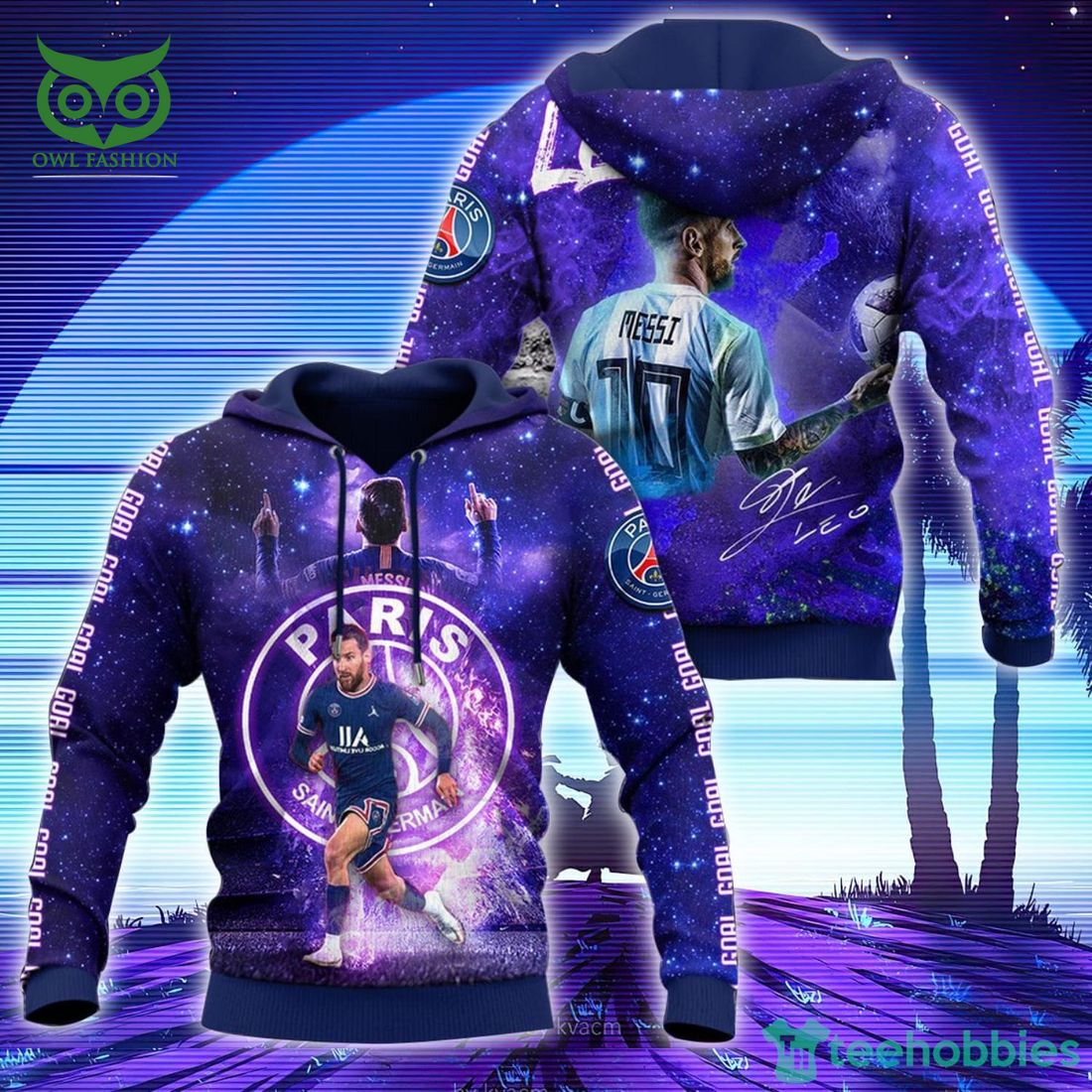 paris st germain lionel messi galaxy hoodie for men and women 1 eD1XM