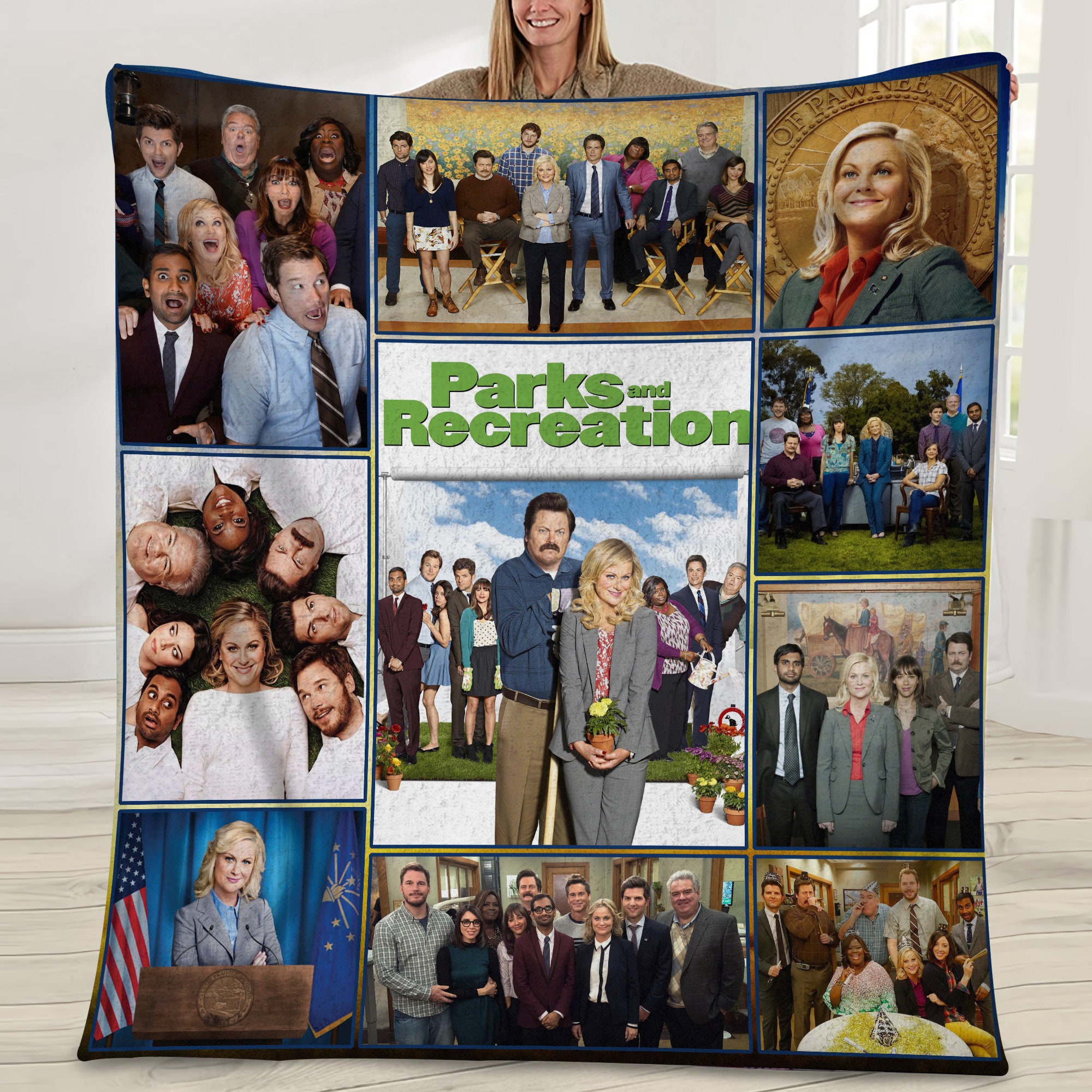 parks and recreation movie blanket ywhmf