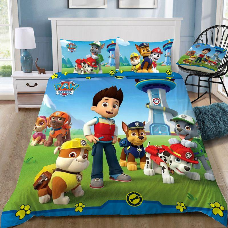 paw patrol gang duvet cover bedroom sets comfortable bedding sets mnzsu