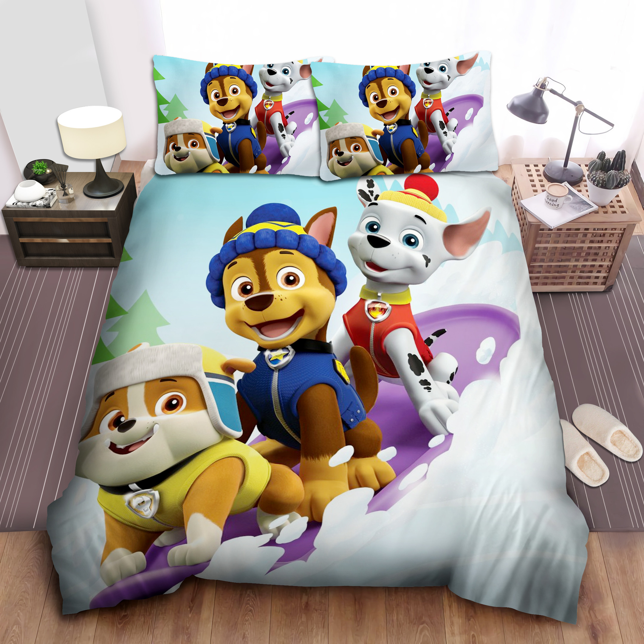 paw patrol skiing duvet cover bedroom sets comfortable bedding sets rfjrn