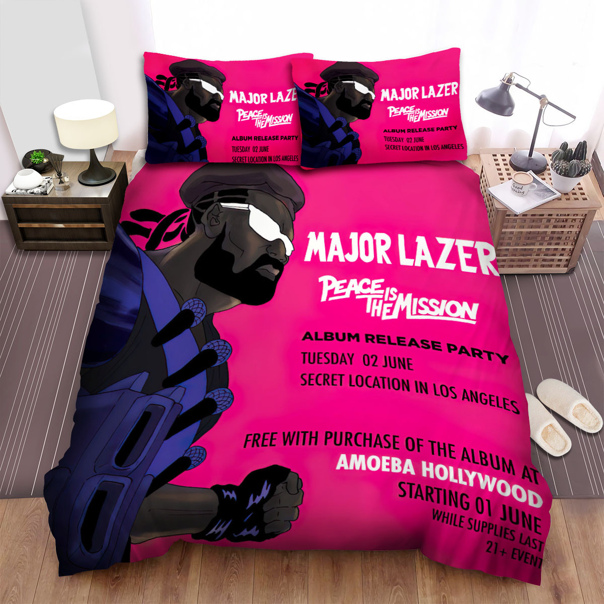 peace is the mission album major lazer bed sheets spread comforter duvet cover bedding sets j8is0