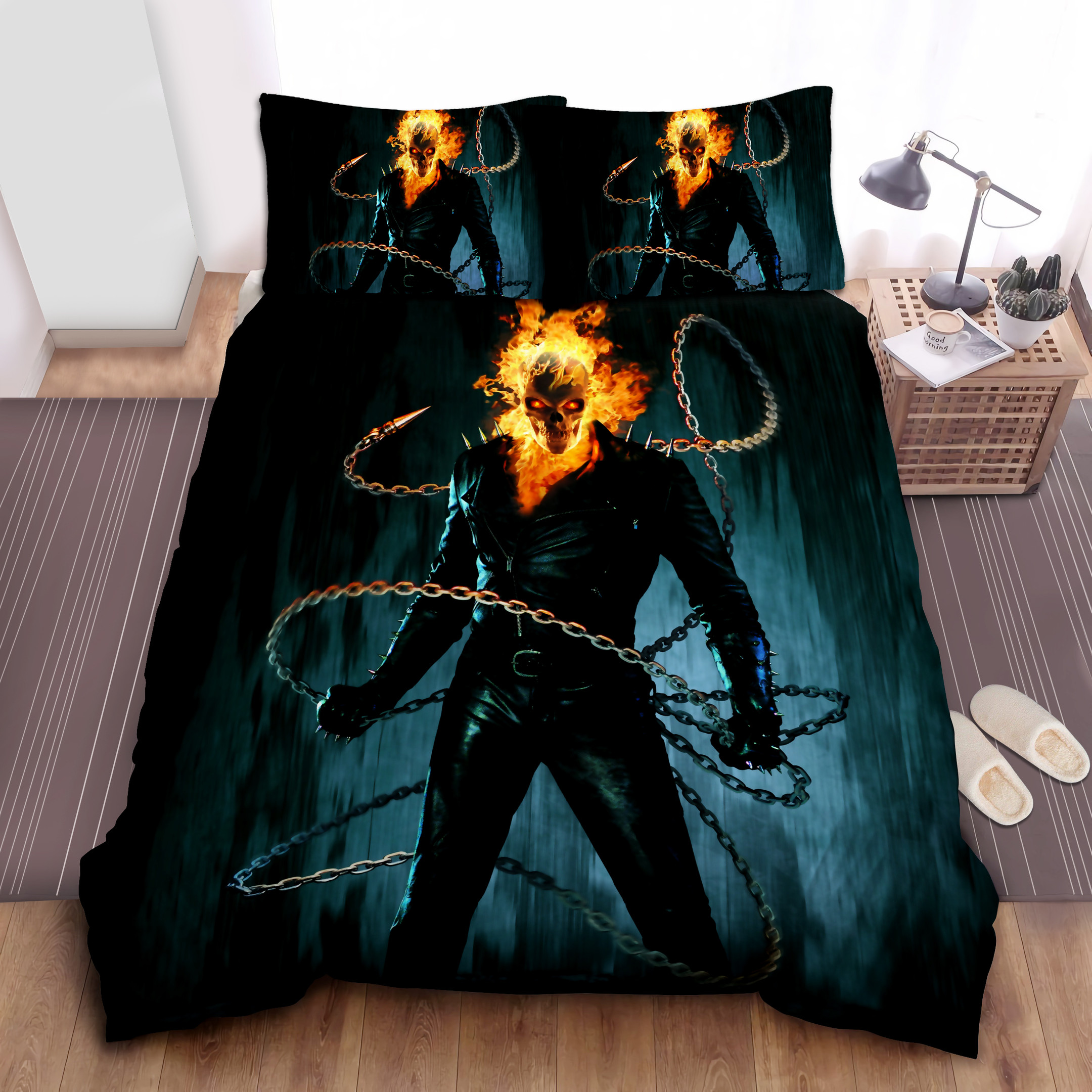 penance stare of ghost rider duvet cover bedroom sets comfortable bedding sets 7anbp