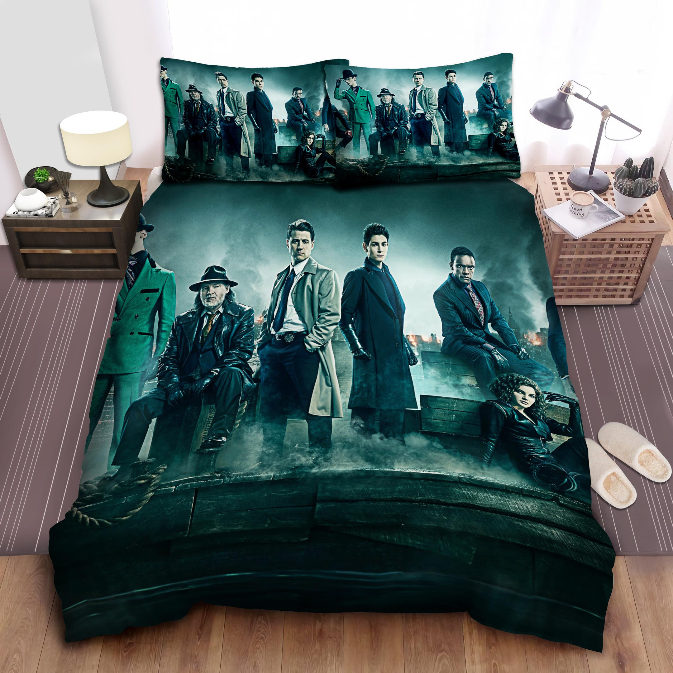 penguin beside the riddler bed sheets spread duvet cover bedding sets zloeu