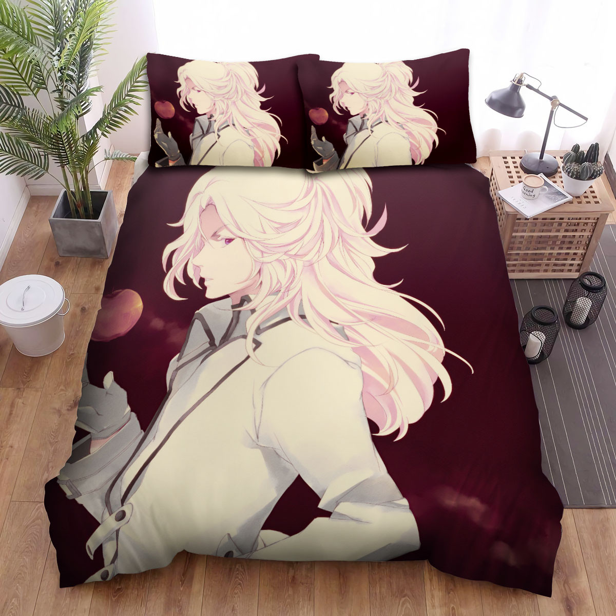 penguindrum watase sanetoshi the apple bed sheets spread duvet cover bedding sets qm6kn