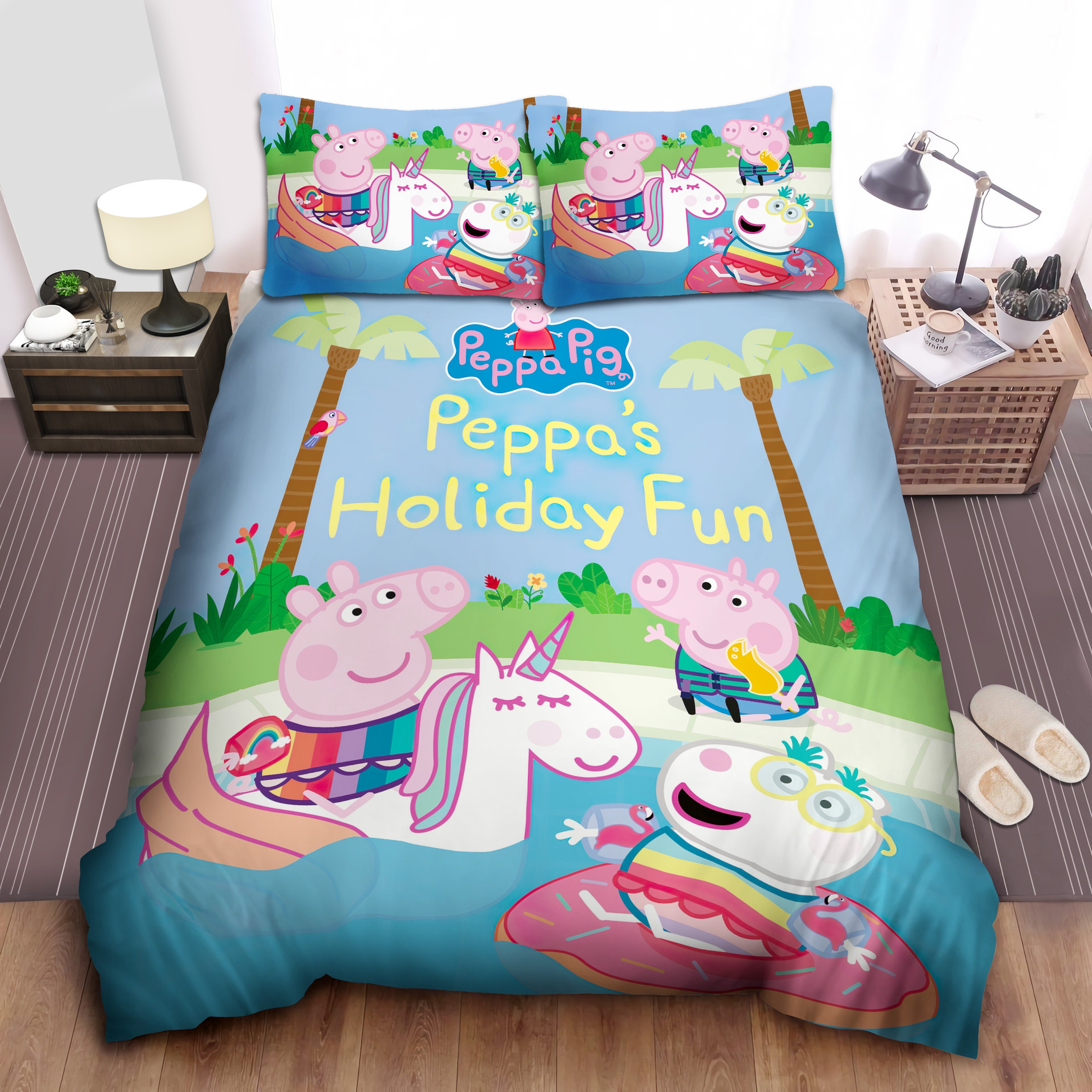 peppa pig holiday fun duvet cover bedroom sets comfortable bedding sets 2okhl