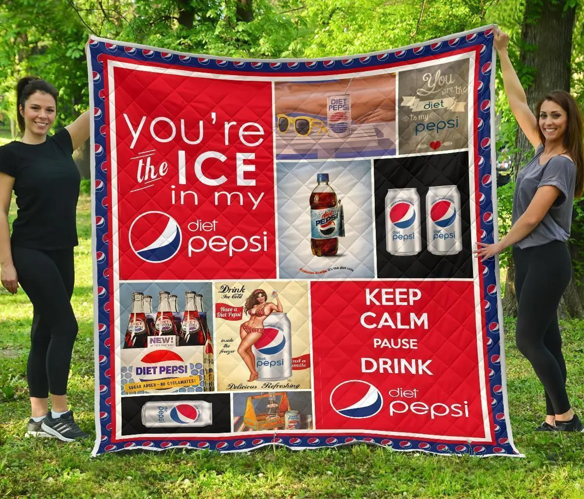 pepsi diet quilt blanket funny gift for soft drink lover sf98j