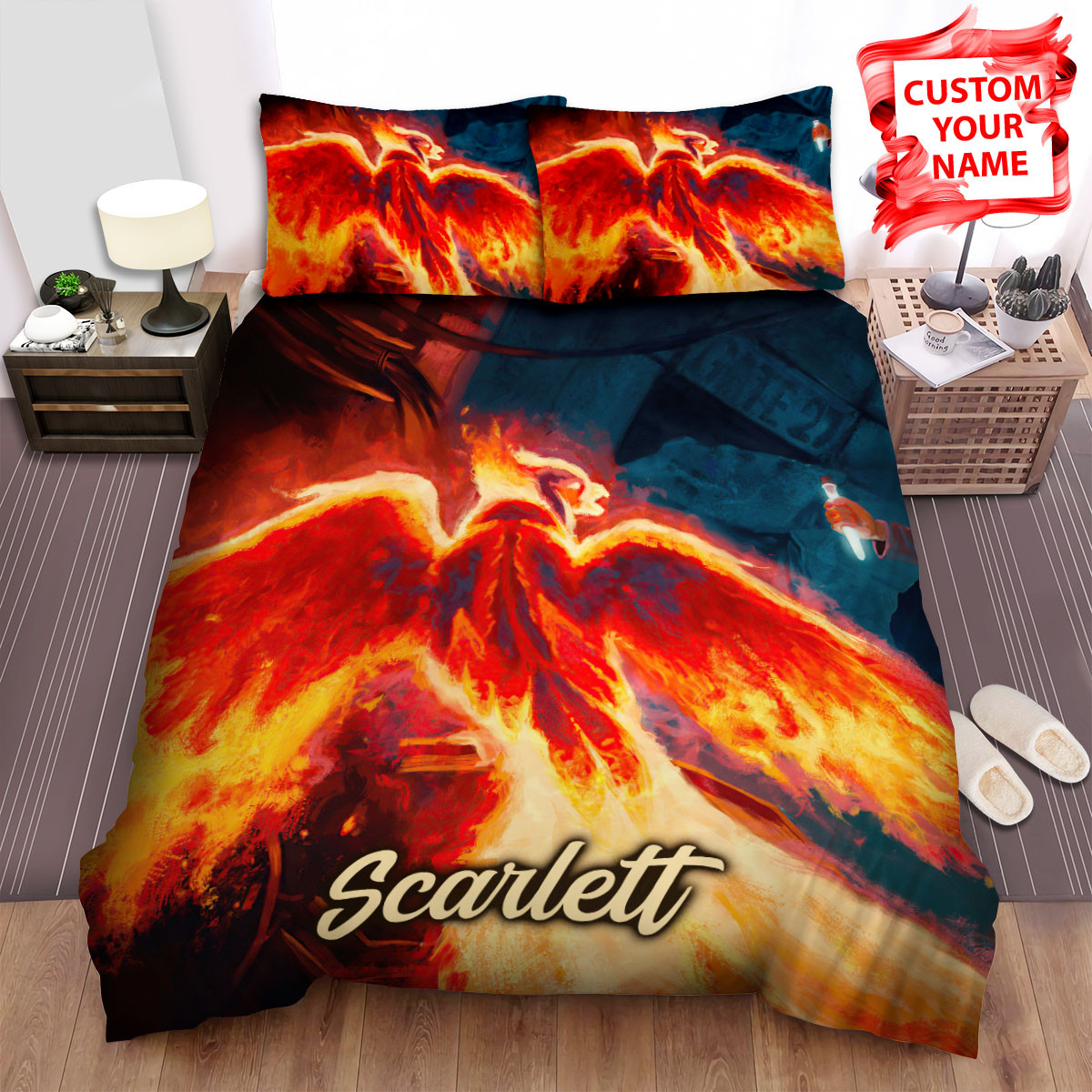 personalized an encounter with legendary phoenix duvet cover bedroom sets comfortable bedding sets olawq