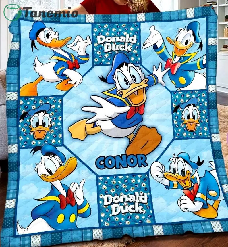 personalized donald duck christmas blanket donald duck fleece blanket donald duck couch sofa blanket christmas xmas gifts birthday gifts quilt blanket 20230926115942683