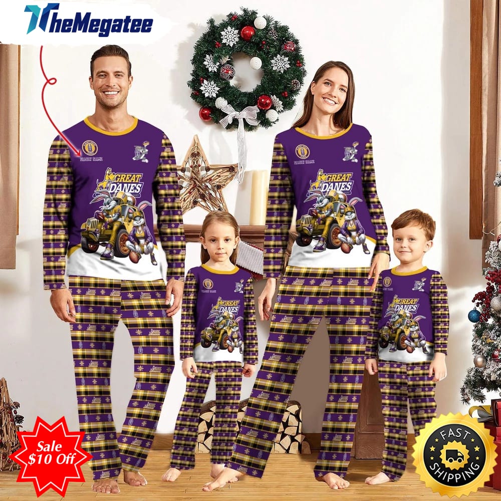 personalized ncaa albany great danes pajamas for family