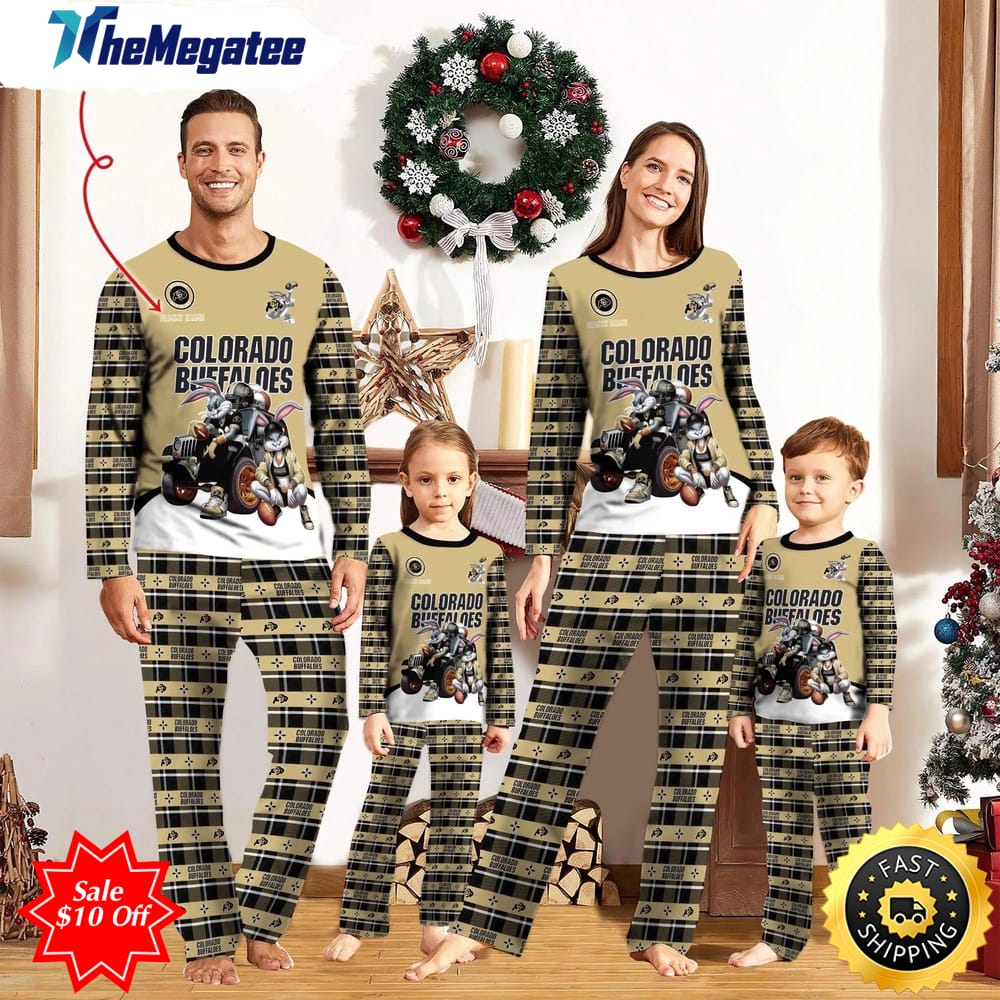 personalized ncaa colorado buffaloes pajamas for family